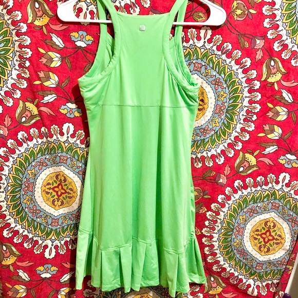 FILA RUFFLED HEM TENNIS DRESS IN MINT GREEN - Picture 5 of 6